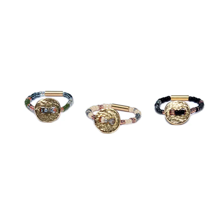 Set of 6 Assorted Dot Rings