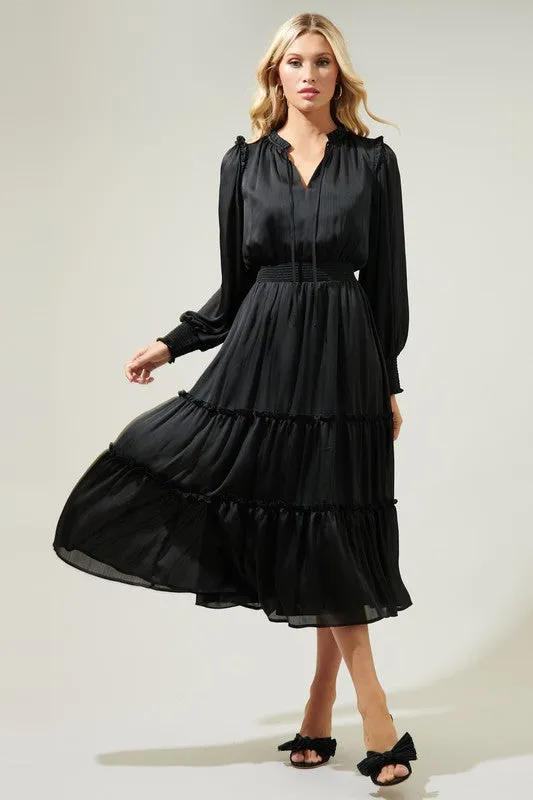 Siete Silk Mid-Length Dress