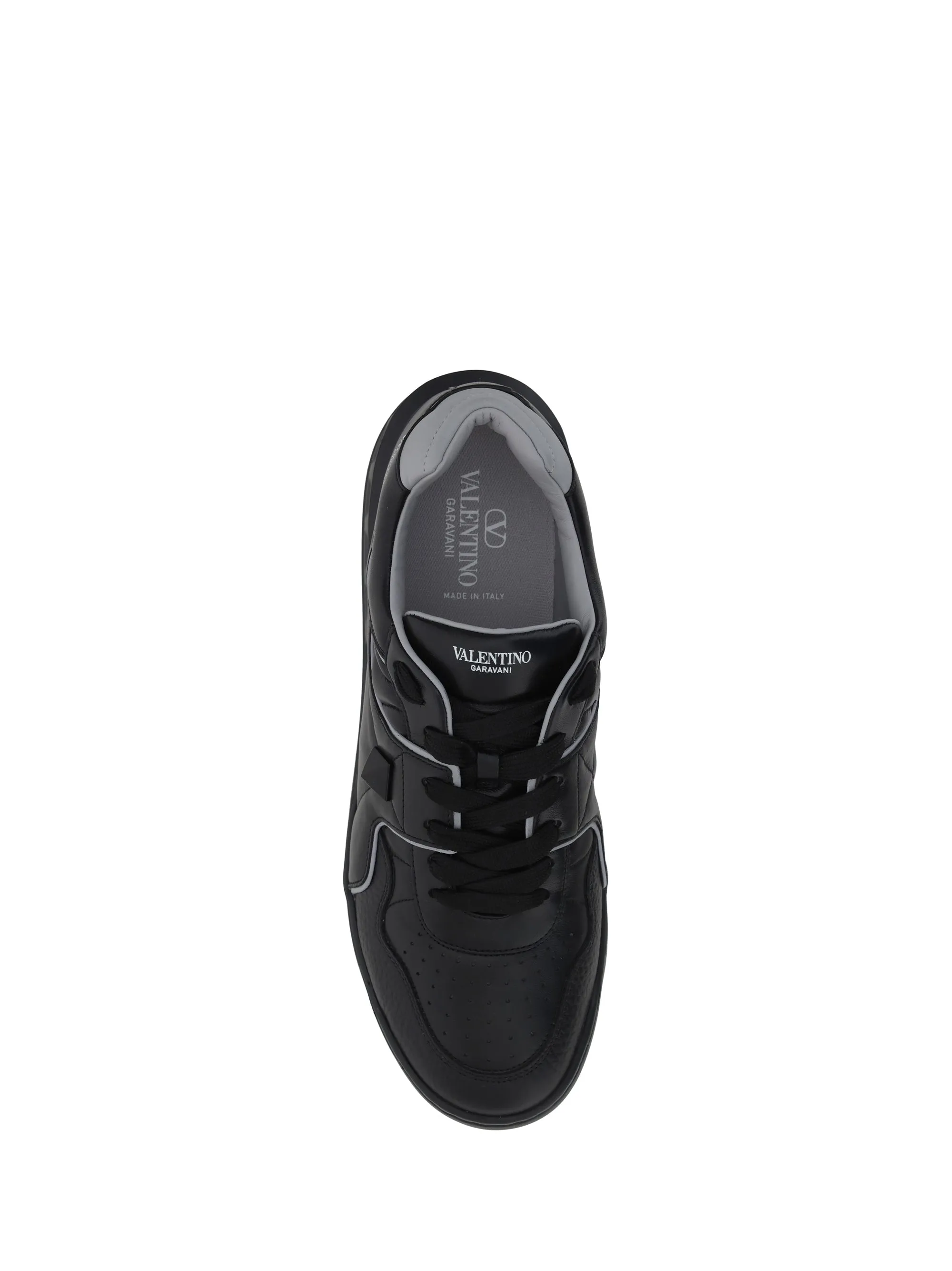 Ladies Sneaker with One Stud and Nappa/Vit St.Alce/M