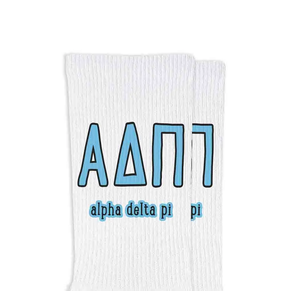 Personalized Sorority Crew Socks