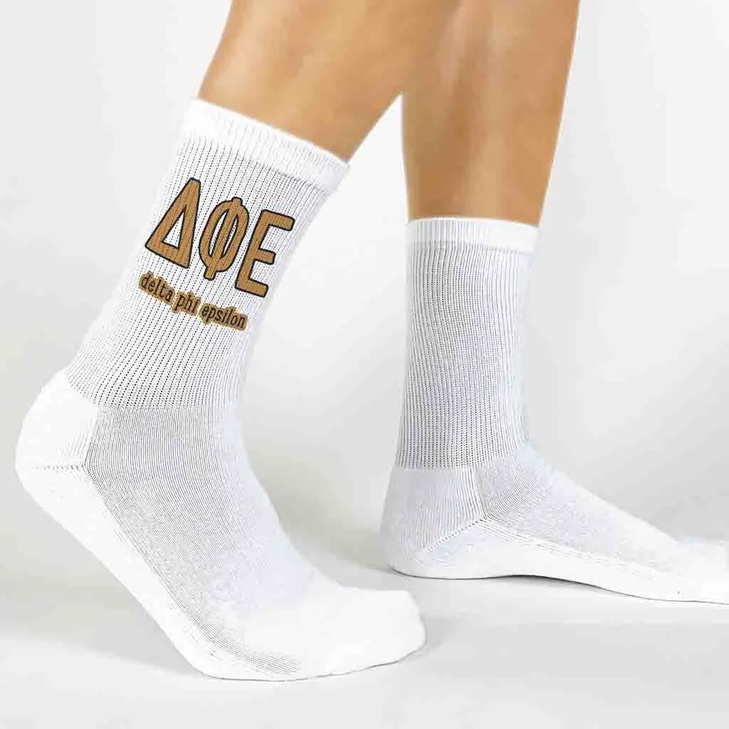 Custom Sorority Crew Socks