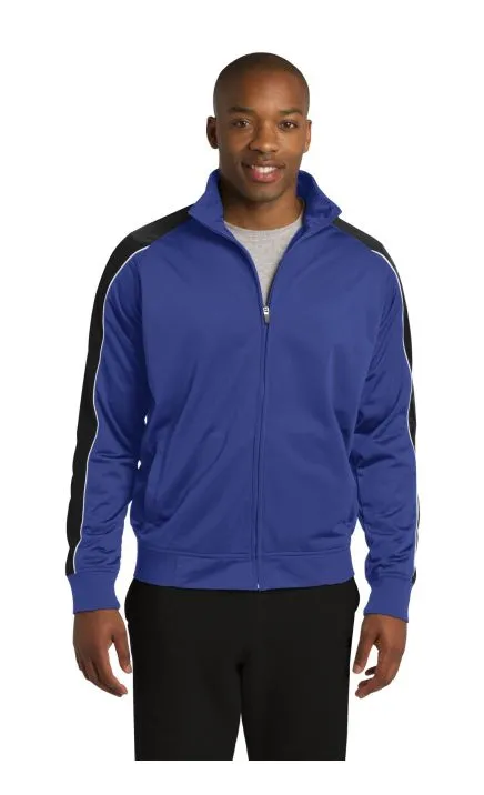 Sport-Tek JST92 DISCONTINUED Piped Tricot Track Jacket