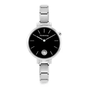 Stainless Steel NEW Paris Round Watch With Black Face by Nomination Watches