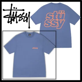 STUSSY Logo Skater Style T-Shirts