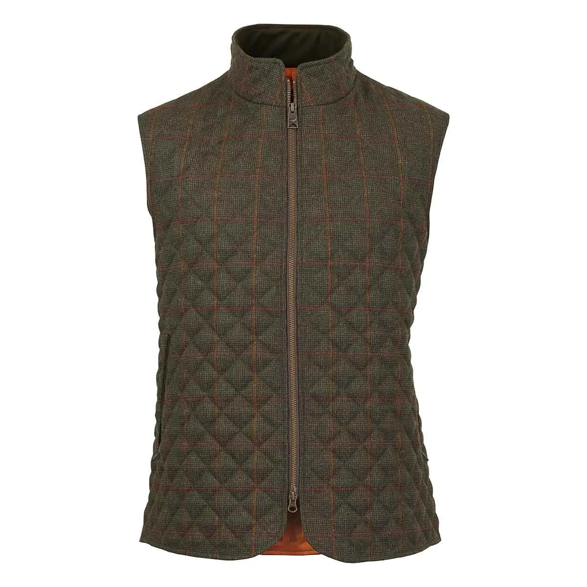 Stylish Tweed Quilted Vest