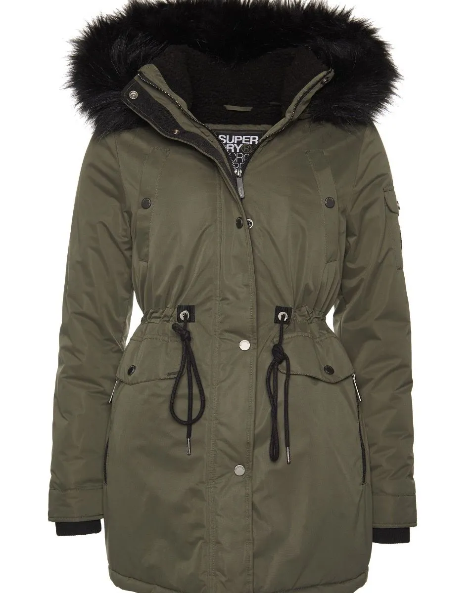 Superdry Women's Parka Jackets in Military Duck