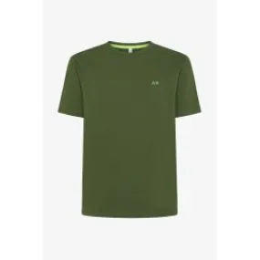 Olive Green Men's Fluorescent Logo T-shirt