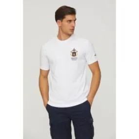 White Men's Embroidered Tricolori Arrows T-shirt