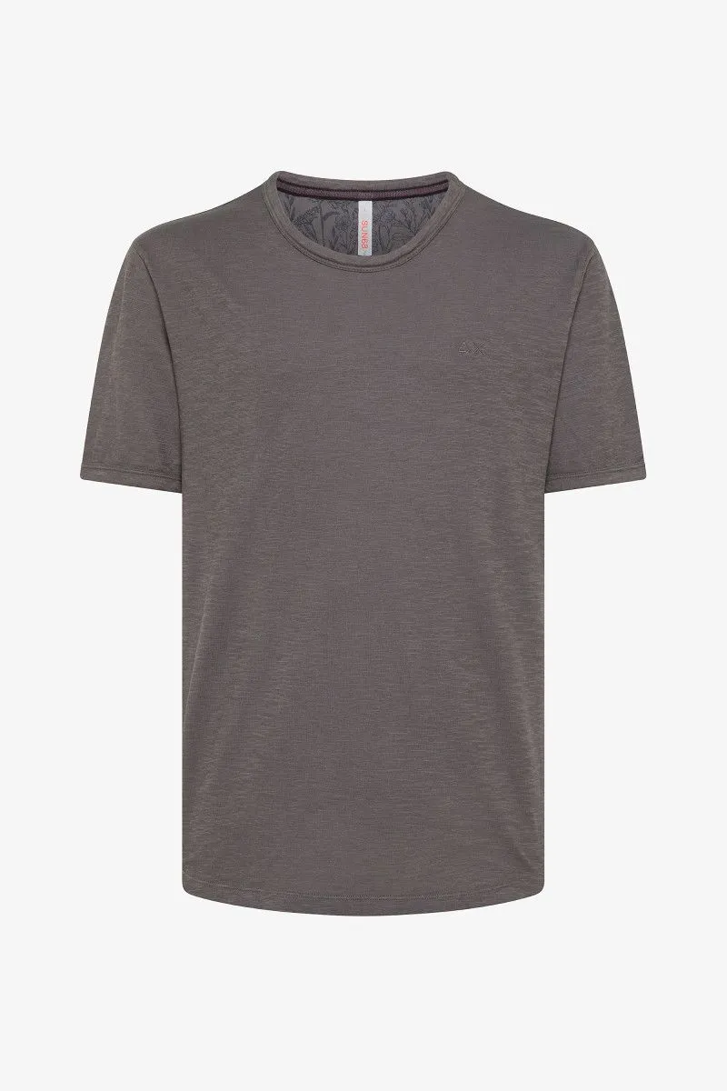 T-shirt girocollo uomo Grigio