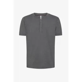 T-shirt serafino uomo Grigio