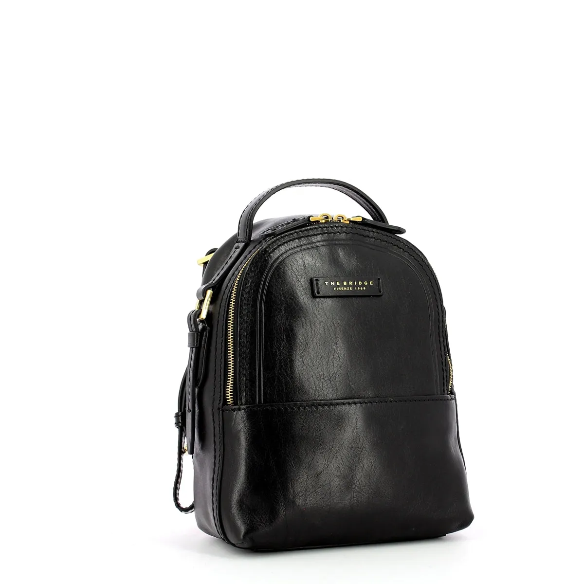 The Bridge Pearl District Backpack - Black/Brown/Gold