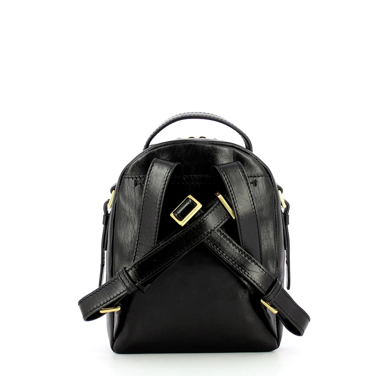 The Bridge Pearl District Backpack - Black/Brown/Gold