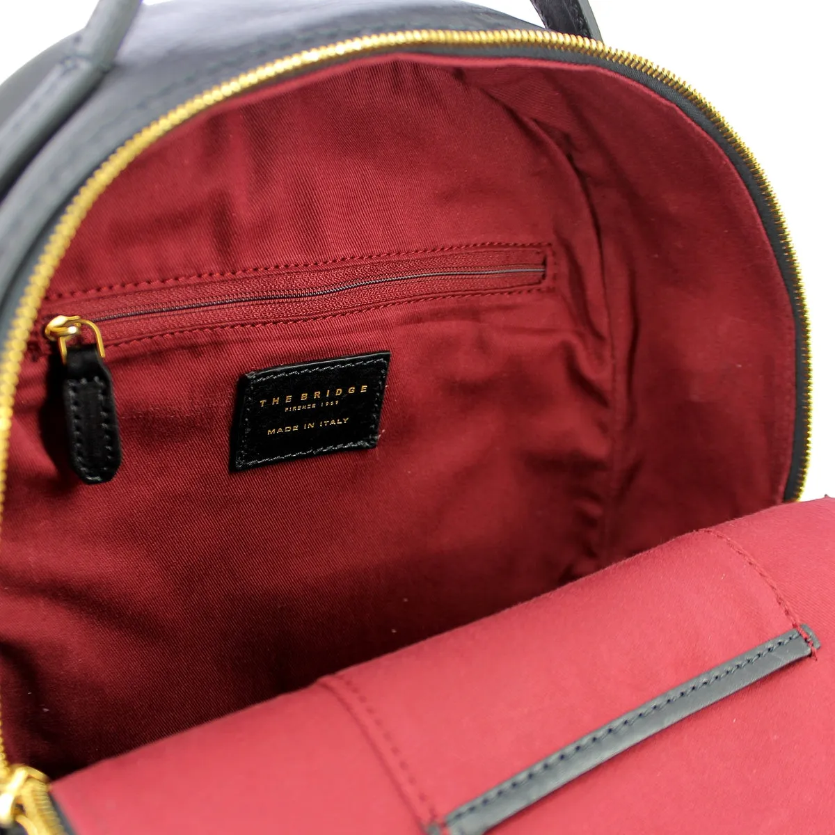 The Bridge Pearl District Backpack - Black/Brown/Gold