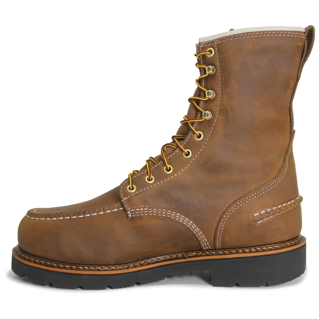 Thorogood Men's 8 Crazy Horse Moc Safety Toe Work Boot