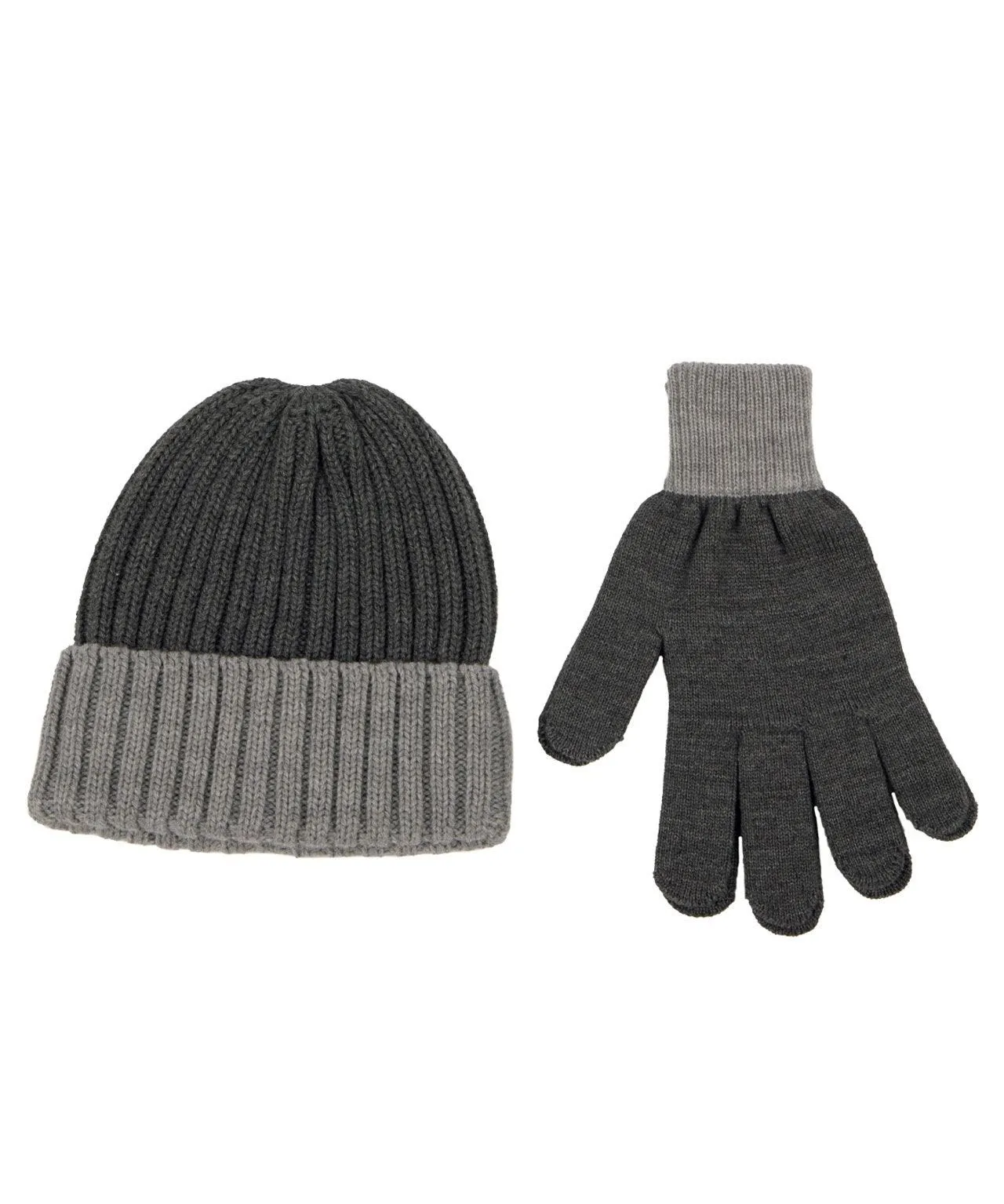 Totes Men's Chunky Knitted Hat and Gloves Gift Set