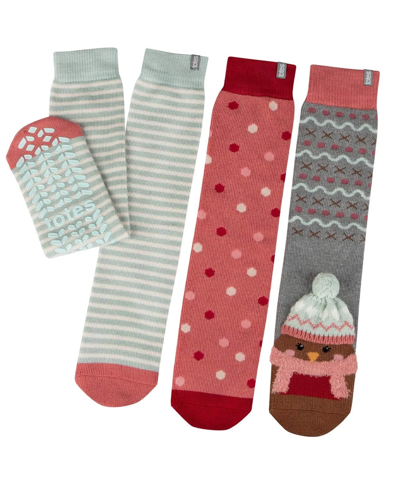 Ladies 3-Pack Original Slipper Socks by Totes Toasties