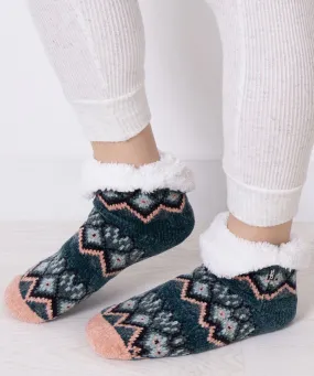 Totes Toasties Womens Chenille Knit Slipper Socks