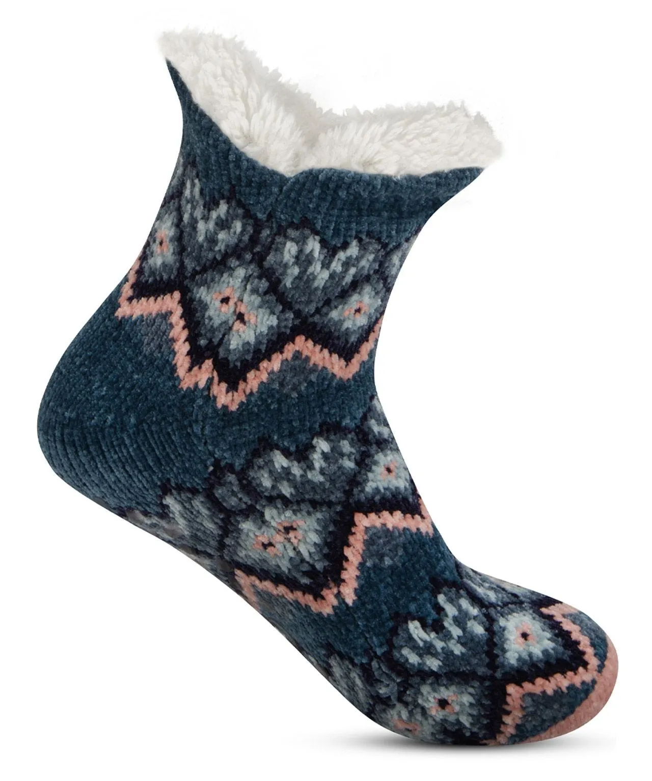 Totes Toasties Womens Chenille Knit Slipper Socks