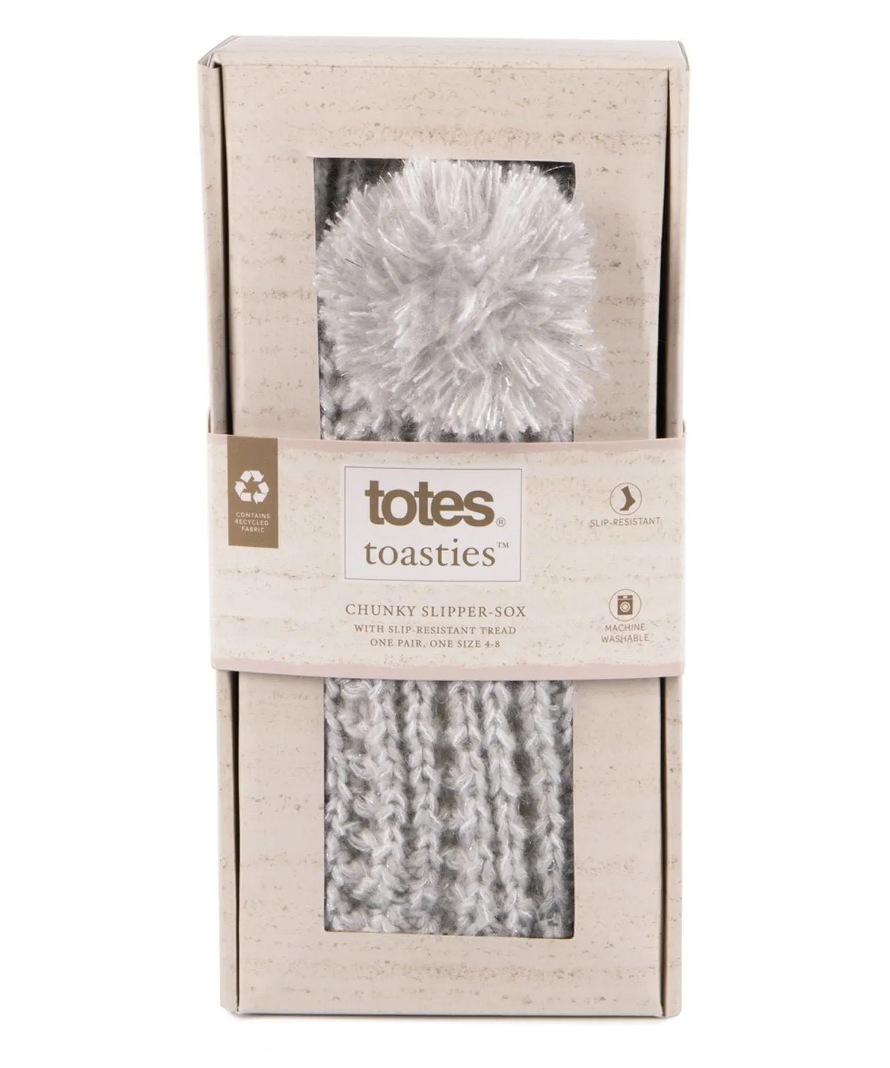 Totes Toasties Women's Luxury Sparkle Slipper Socks