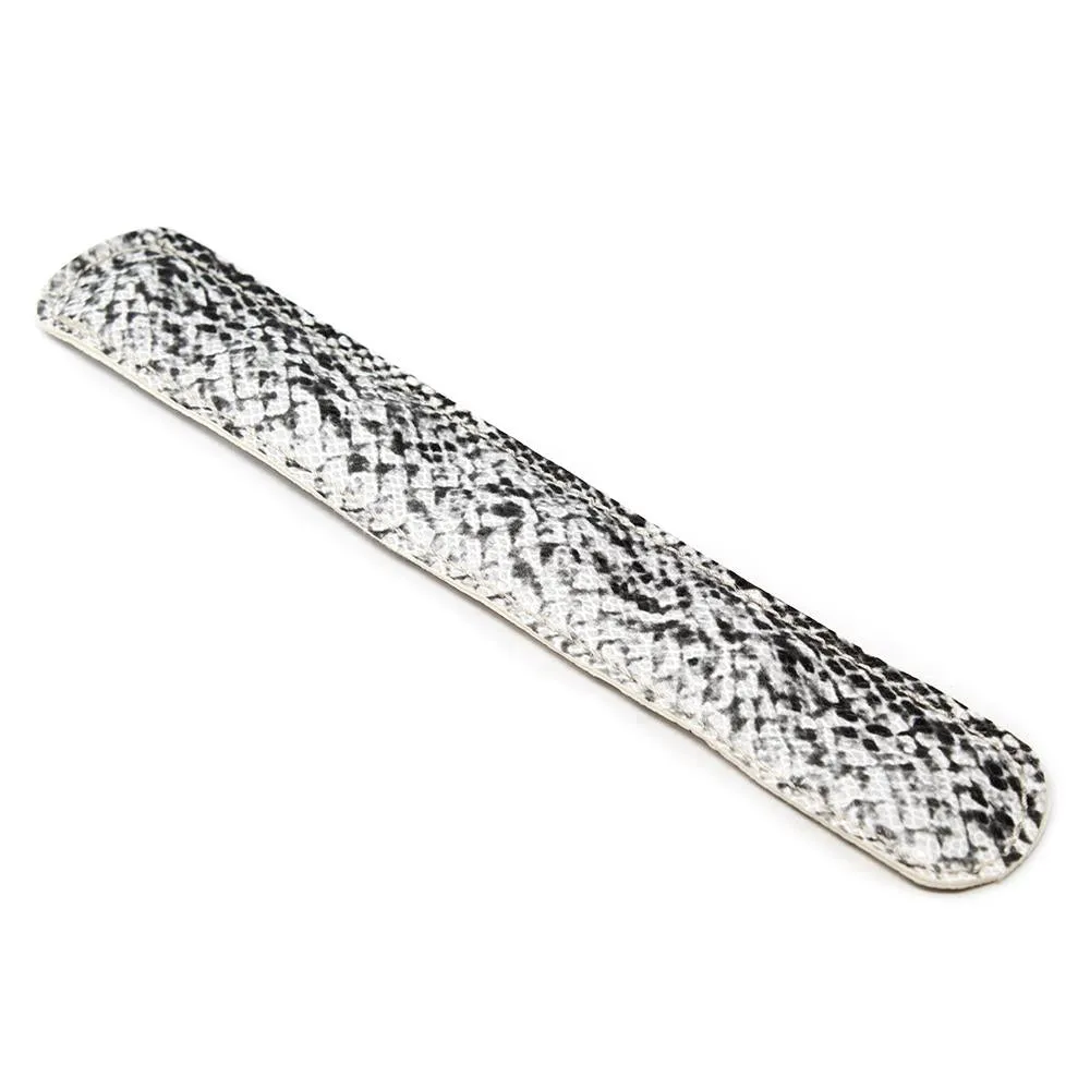 Stylish Black/White Snake Skin Wrap Bracelet