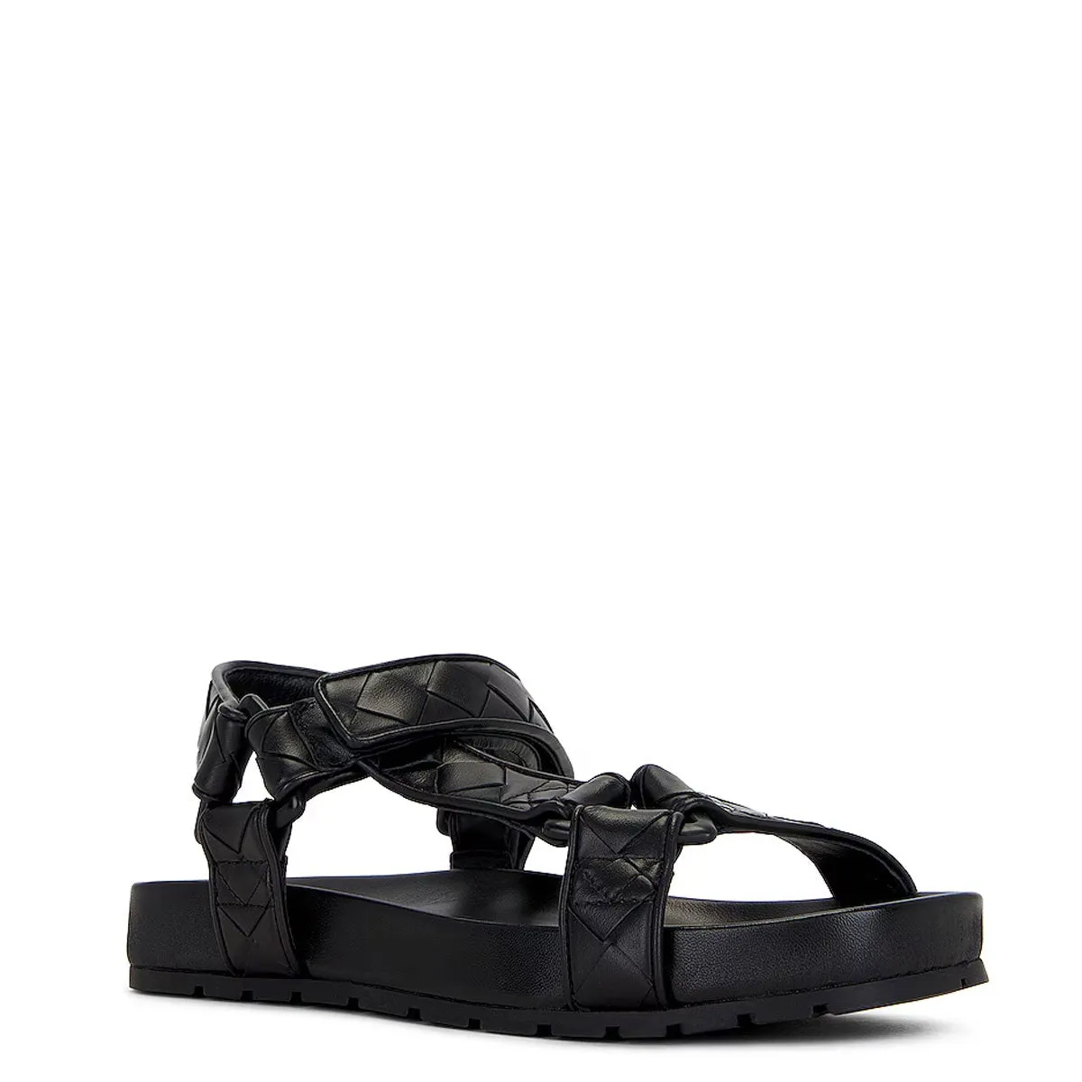 Black Woven Sandal