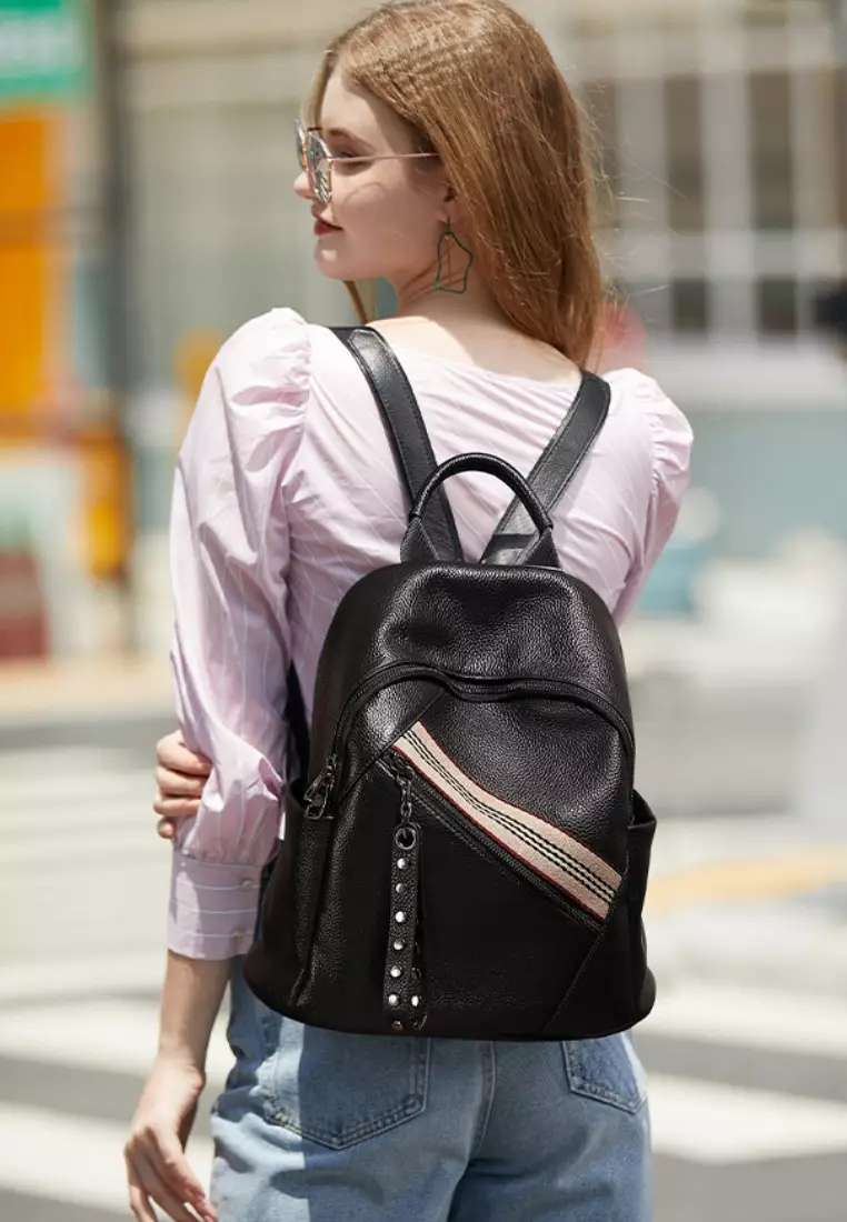 Top Layer Cowhide Backpacks by Twenty Eight Shoes VANSA