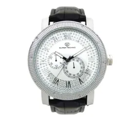 Super Techno Watch with Unique .10ct Diamond