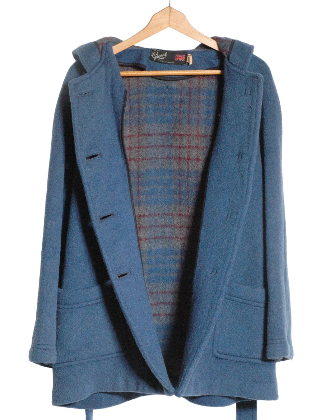 Vintage 1960s Gloverall Blue Duffle Coat Size 12