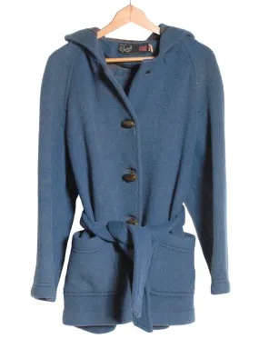 Vintage 1960s Gloverall Blue Duffle Coat Size 12