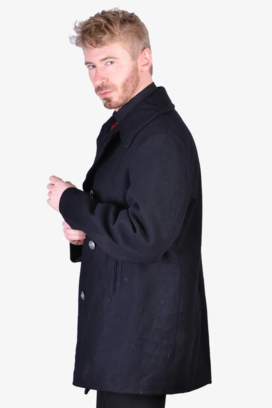 Vintage 1960's VI-Mil Naval Pea Coat (Size L)