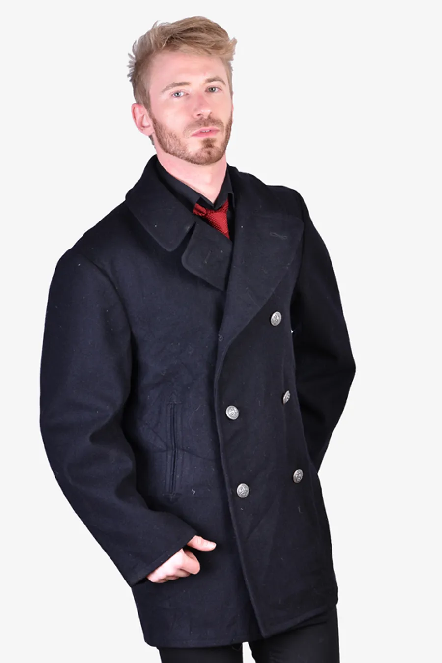 Vintage 1960's VI-Mil Naval Pea Coat (Size L)