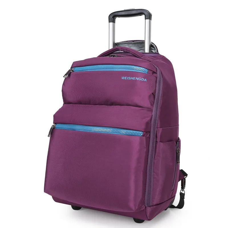 Waterproof Trolley Backpacks Large Capacity Travel Luggage