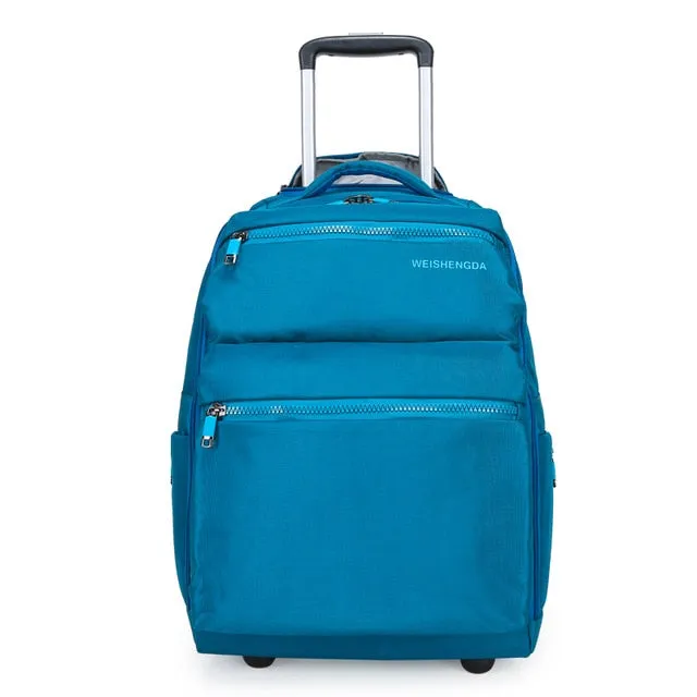 Waterproof Trolley Backpacks Large Capacity Travel Luggage