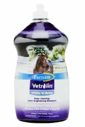 White and Bright Vetrolin Horse Shampoo