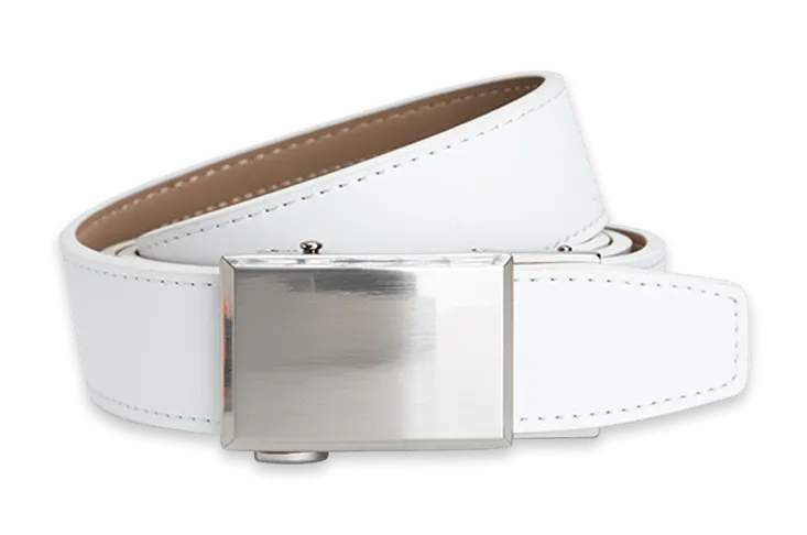 White Golf Belt