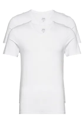 2-Pack Bamboo T-shirt V-Neck White