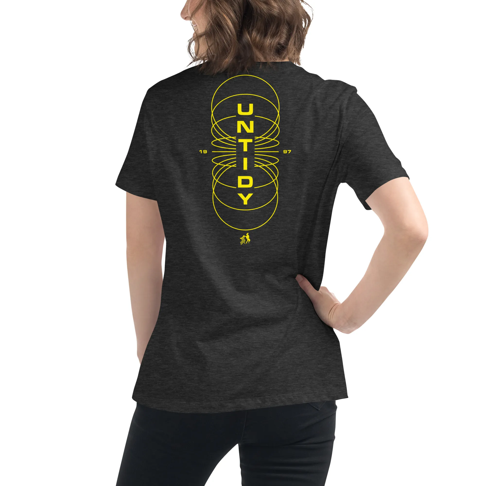 Women's Yellow Untidy Rings T-Shirt