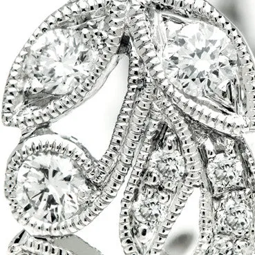 Filligree Ring with White Gold and Diamond