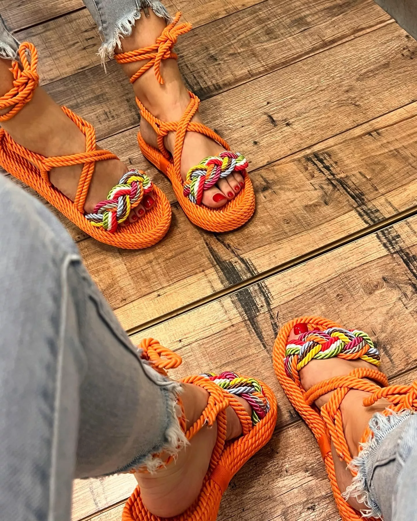 Women's E420 orange sandals