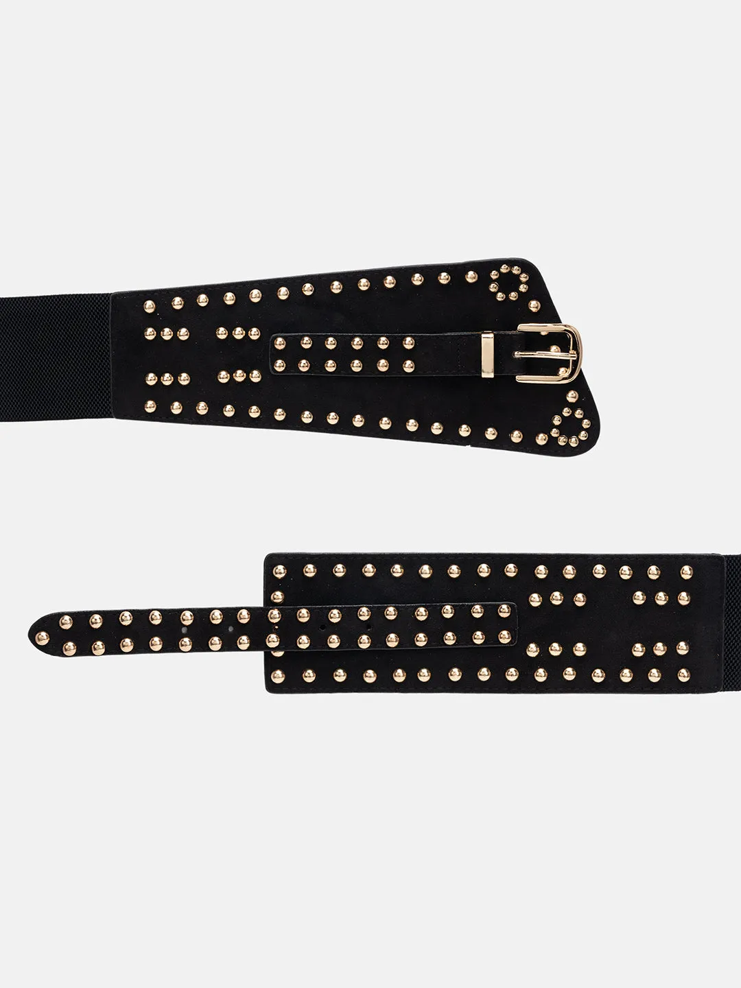 Antique Studded Design Women's Stretch Waist Belt