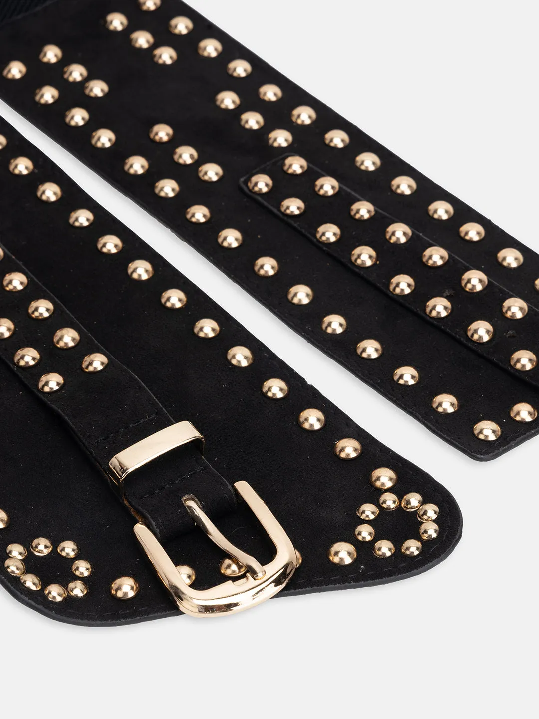 Antique Studded Design Women's Stretch Waist Belt