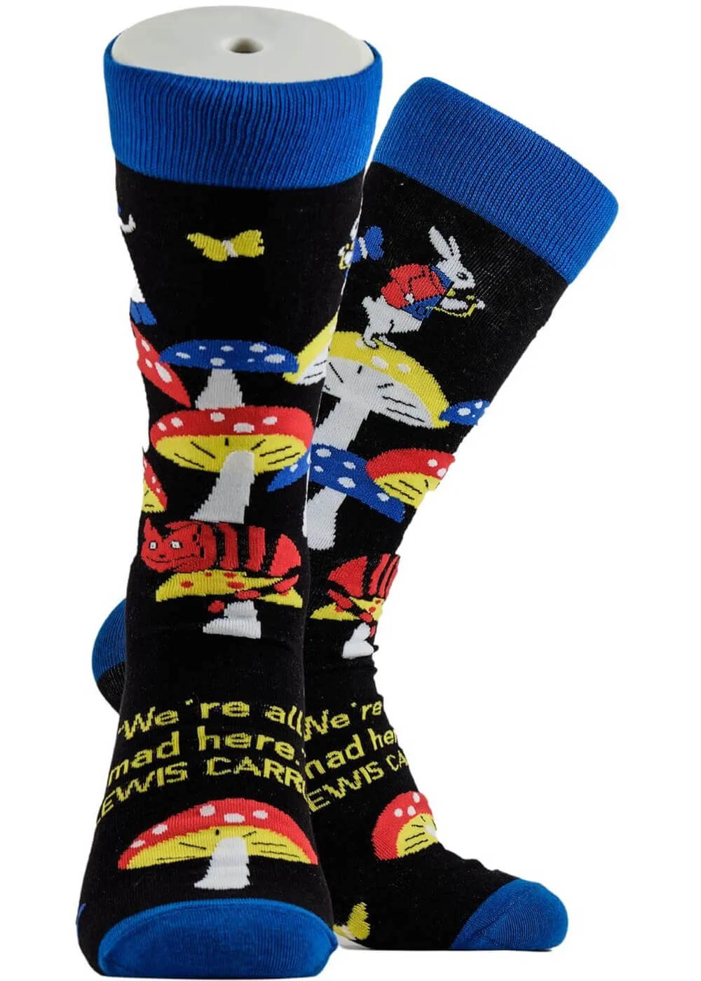 Black Wonderland Socks by Soctopus