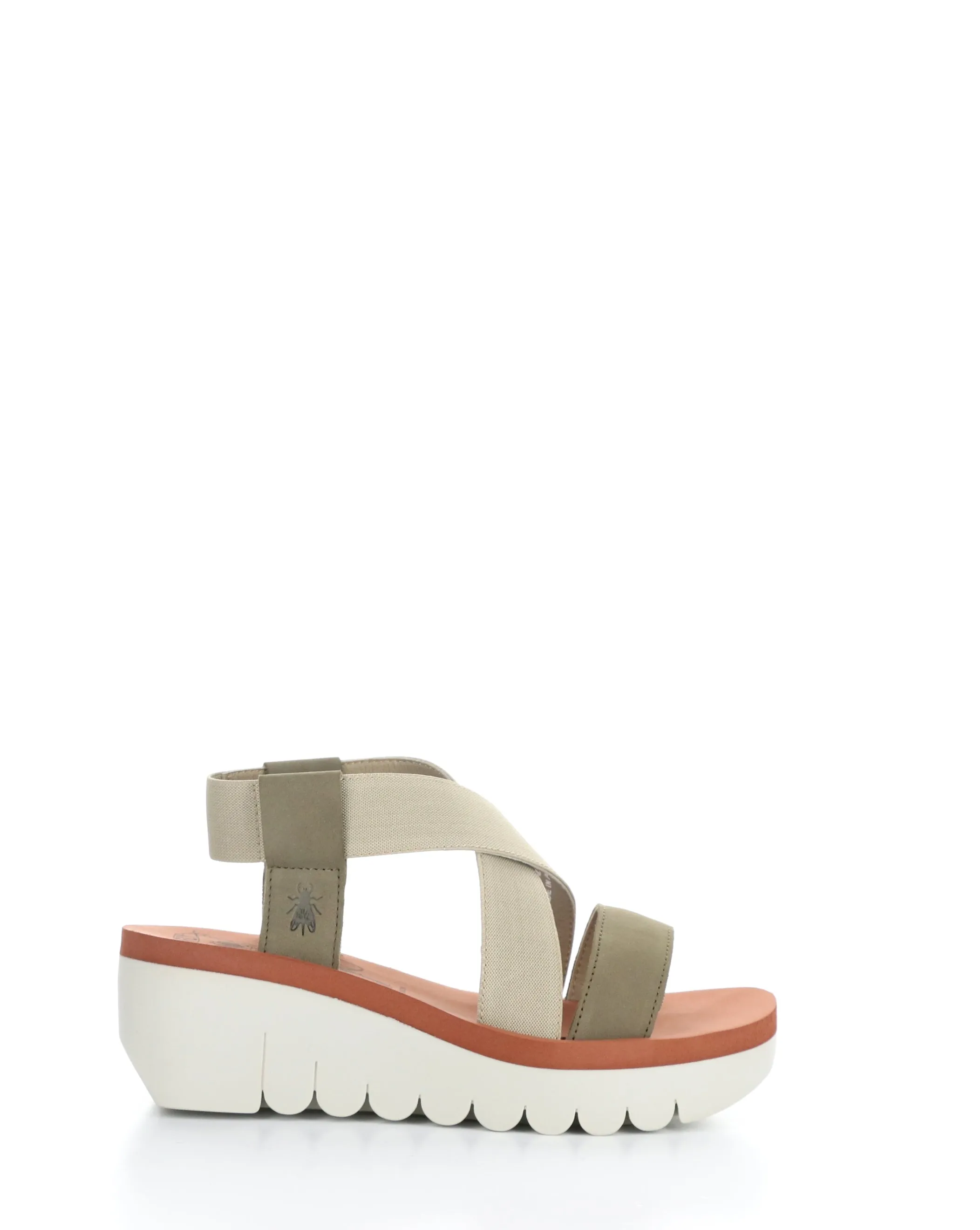 YABI922FLY 011 MILITARY BEIGE BRICK Round Toe Sandals