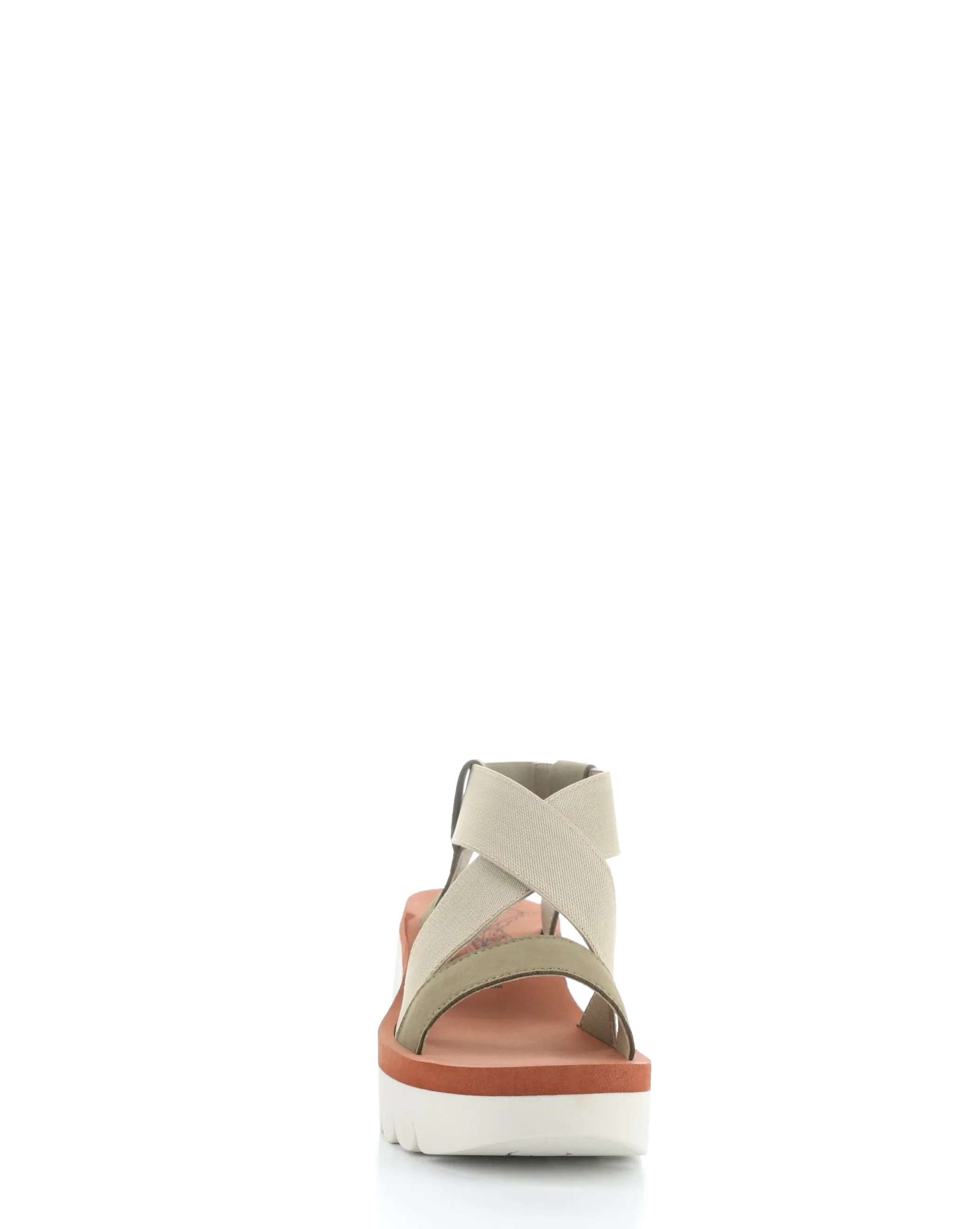 YABI922FLY 011 MILITARY BEIGE BRICK Round Toe Sandals