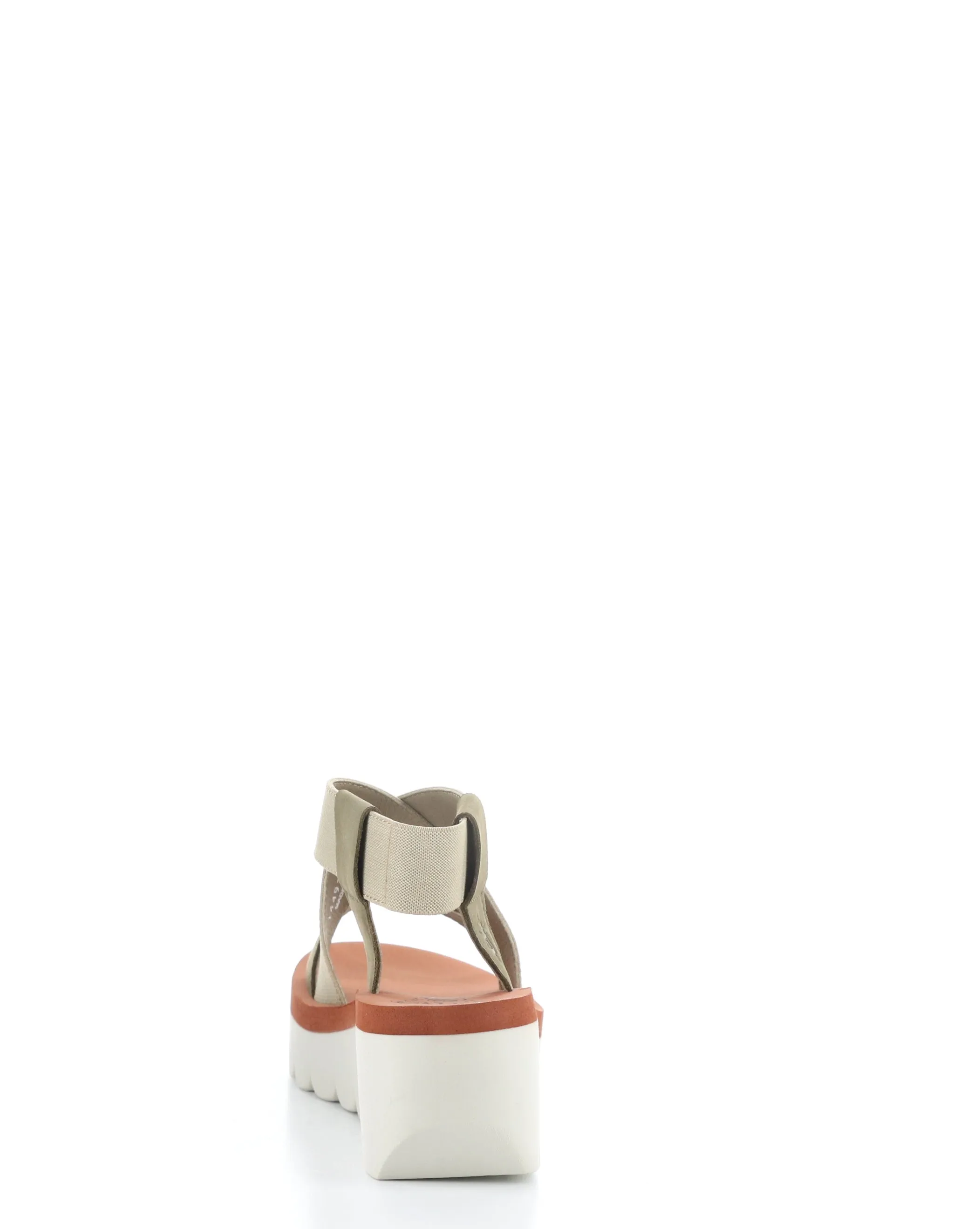 YABI922FLY 011 MILITARY BEIGE BRICK Round Toe Sandals