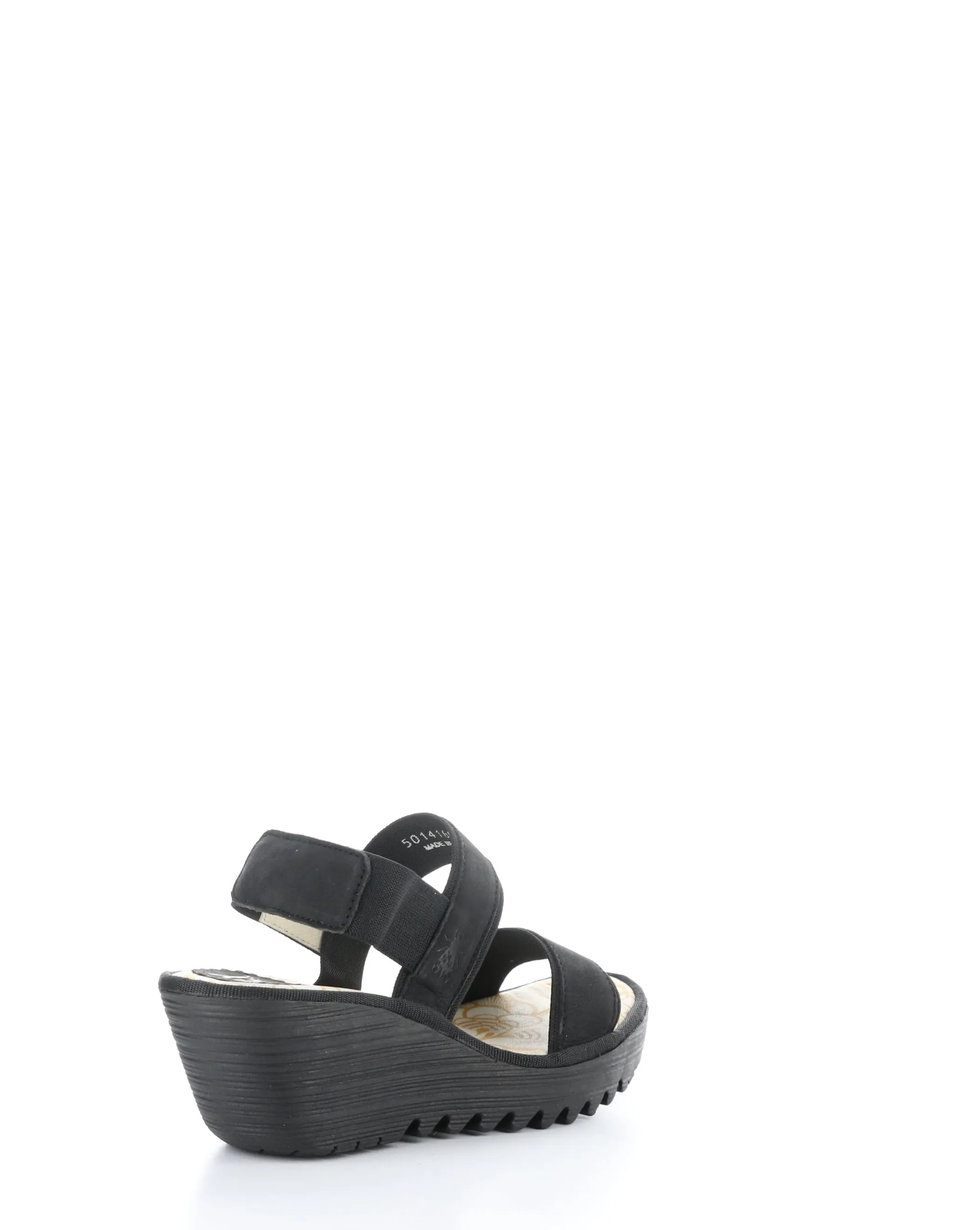 YACO416FLY 000 BLACK Elasticated Sandals