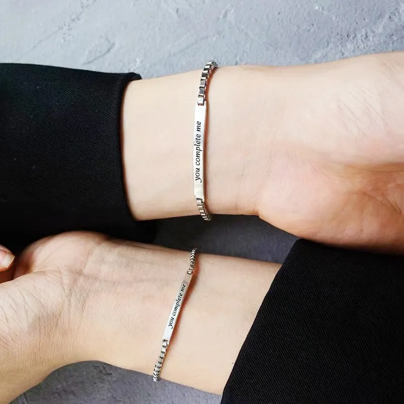 Trendy Couple Bracelets - You Complete Me Collection