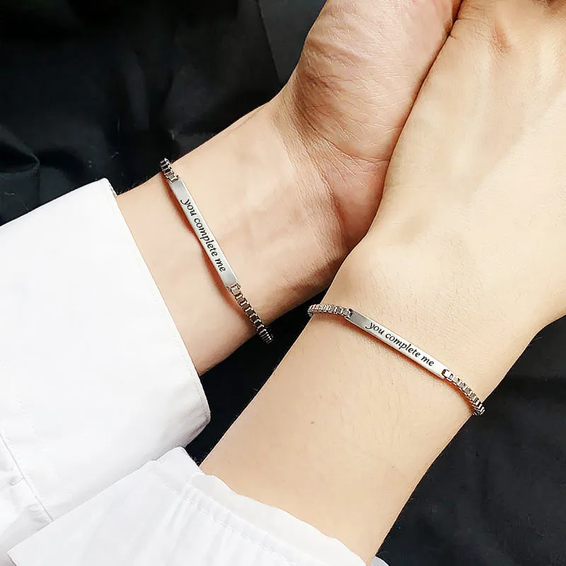 Trendy Couple Bracelets - You Complete Me Collection